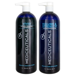 MEDIceuticals Vivid Natural Purifying Shampoo & Volume & Strength Hair Reconstructor Duo