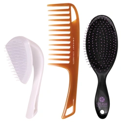 Cricket Ultimate Detangling Tools - Black/Pink