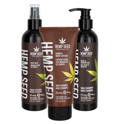 Earthly Body Hemp Seed Nag Champa Bundle - The Essentials