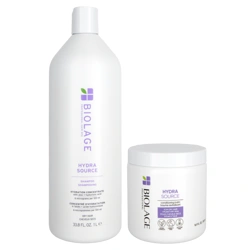 Biolage Hydra Source Shampoo & Conditioning Balm Set - 33.8 oz & 16.9 oz