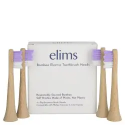 Elims Bamboo Electric Toothbrush Heads - Regular