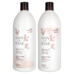 Bain de Terre Sweet Almond Oil Liter Shampoo/Conditioner Set