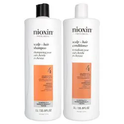 Nioxin Pro Clinical System 4 Color Safe Scalp Therapy Shampoo & Conditioner Set - 33.8 oz