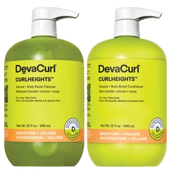 DevaCurl CurlHeights Volume & Body Boost Cleanser & Conditioner - 32 oz